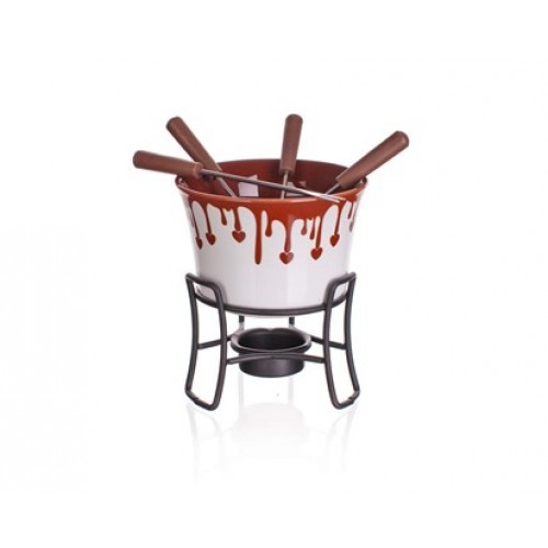 BANQUET 6 dielny fondue set na čokoládu Choco Dark 17AA1201-A