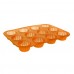 BANQUET Silikónová forma 12ks košíčky malé 32x24x3,4 cm Culinaria orange 3120125O