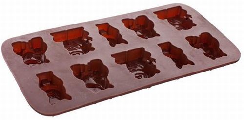 BANQUET Silikónové formičky na čokoládu zvieratká Culinaria brown