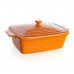 BANQUET Zapekaciu forma obdĺžniková s vekom 33x21cm Culinaria Orange 60ZF10