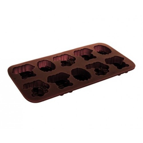 BANQUET Silikónové formičky na čokoládu zvieratka 2 20,3x10,6 x 1,5cm 3120210BR