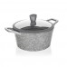 BANQUET GRANITE Kastról s nepriľnavým povrchom 28 cm, so sklenenou pokrievkou 40050828