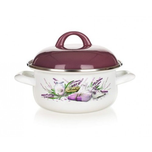 BANQUET LAVENDER smaltovaný kastról 22 cm 13SM122CLLK BANQUET LAVENDER smaltovaný kastról 22 cm 13SM122CLLK
