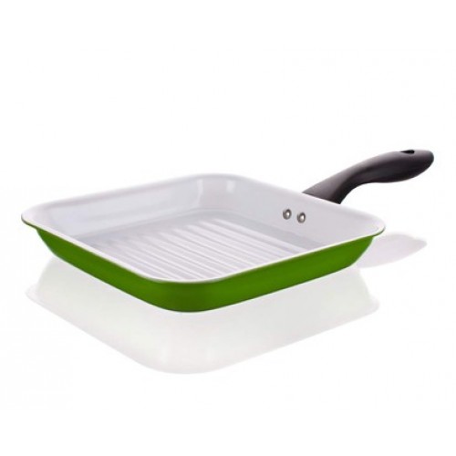 BANQUET Panvica steak 24 cm FINEZZA zelená s vnútornou keram.povrch.úprav. 40FIN24GR BANQUET Panvica steak 24 cm FINEZZA zelená s vnútornou keram.povrch.úprav. 40FIN24GR