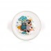 BANQUET Detský plastový plytký tanier 234x183x24 mm, motív: Owl 55DPL4KDSOWL
