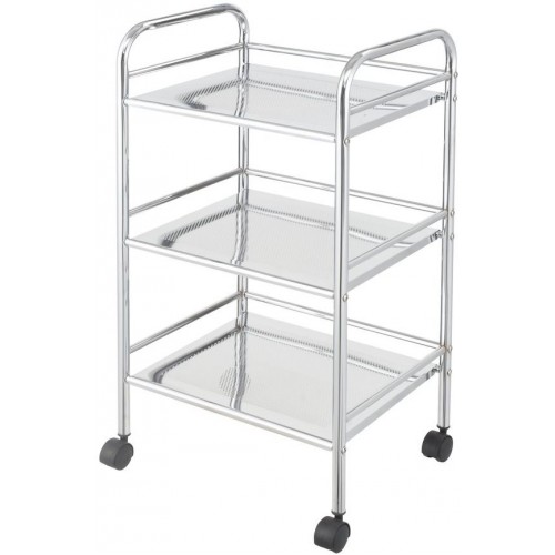 BATH & HOME Regál kúpeľňový 3 police pojazdný BATH & HOME Regál kúpeľňový 3 police pojazdný