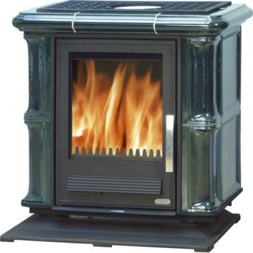 ABX Bavaria K, kachľová pec na drevo s kombi vložkou (liatina / plech), litin.sokl, modrá ABX Bavaria K, kachľová pec na drevo s kombi vložkou (liatina / plech), litin.sokl, modrá