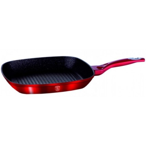 BERLINGERHAUS Burgundy Metallic Line panvica grilovacia 28 cm, červená BH-1271