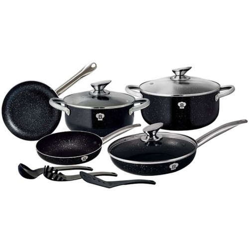 BERLINGERHAUS Le Chef Line Black Sada riadu s mramorovým povrchom 11 ks BL-3344 BERLINGERHAUS Le Chef Line Black Sada riadu s mramorovým povrchom 11 ks BL-3344