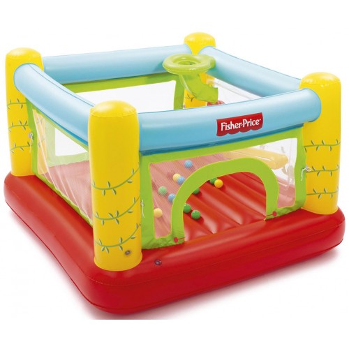 BESTWAY Fisher-Price Nafukovací trampolína, 175 x 173 x 114 cm 93542