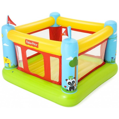 BESTWAY Fisher-Price Nafukovací trampolína, 175 x 173 x 135 cm 93553