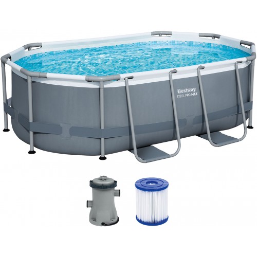 BAZÁR BESTWAY Power Steel Bazénový set 305 x 200 x 84 cm, kartušová filtrácia 5614A ROZBAL