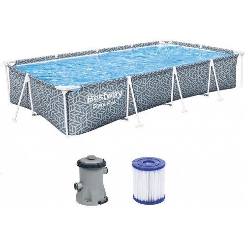 BESTWAY Steel Pro Bazén, 366 x 201 x 66 cm, kartušová filtrácia 561FV