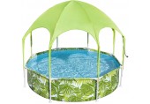 BESTWAY Steel Pro Splash-in-Shade Bazénik so strieškou 244 x 51 cm 56432