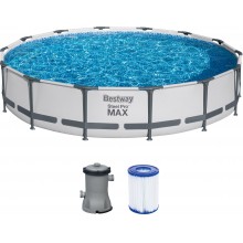 BESTWAY Steel Pro Max Bazén 427 x 84 cm, kartušová filtrácia 56595