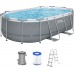 BESTWAY Power Steel Bazénový set 427 x 250 x 100 cm, kartušová filtrácia 56620