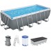 BESTWAY Power Steel Bazénový set 488 x 244 x 122 cm, kartušová filtrácia 56670