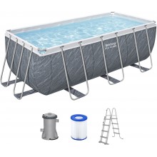 BESTWAY Power Steel Bazénový set 412 x 201 x 122 cm, kartušová filtrácia 56722
