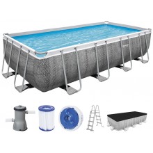 BESTWAY Power Steel Bazénový set 488 x 244 x 122 cm, kartušová filtrácia 56996