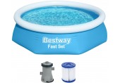 BESTWAY Fast Set Bazén 244 x 61 cm, kartušová filtrácia 57450