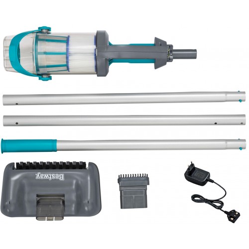 BESTWAY AquaGrip Aku ručný bazénový vysávač s filtračnou patrónou 250 cm 58946 BESTWAY AquaGrip Aku ručný bazénový vysávač s filtračnou patrónou 250 cm 58946