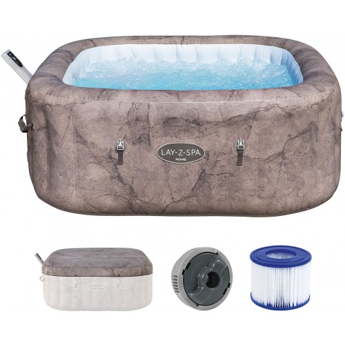BESTWAY Lay-Z-Spa Rome EnergySense Smart AirJet Vírivka, 180 x 180 x 71 cm, 6 osôb 6001K