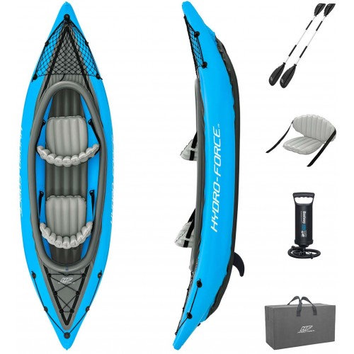 BESTWAY Hydro-Force Cove Champion X2 Nafukovací kajak, 331 x 88 x 45 cm 65131