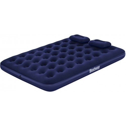 BESTWAY Air Bed Queen Nafukovacia posteľ s ručnou pumpou, 203 x 152 x 22 cm 67374