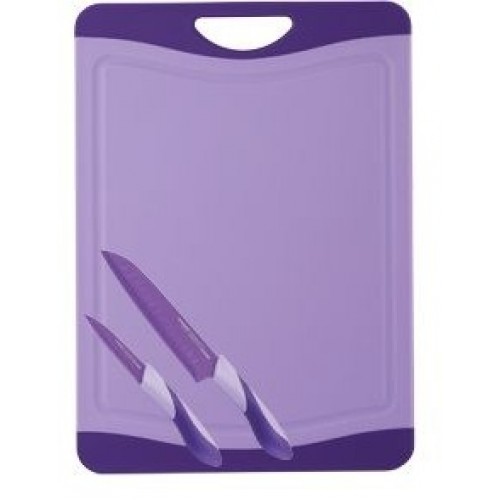 BERGNER Krájacia doska antibakteriálna s nožmi - sada 3 ks BG-4087fial