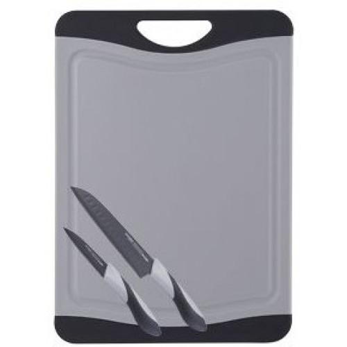 BERGNER Krájacia doska antibakteriálna s nožmi - sada 3 ks, BG-4087seda BERGNER Krájacia doska antibakteriálna s nožmi - sada 3 ks, BG-4087seda