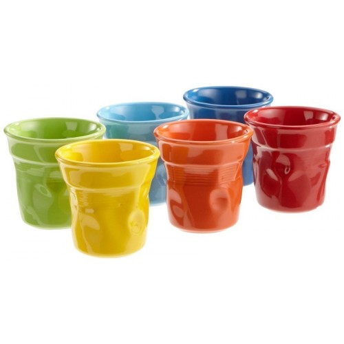 BIALETTI Bicchierini šálky, pokrčené - farebné 3010199313