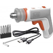 Black & Decker BCRTA01 Aku skrutkovač 3,6V/1,5Ah s upínacím skľučovadlom pre L kľúče 2-5mm