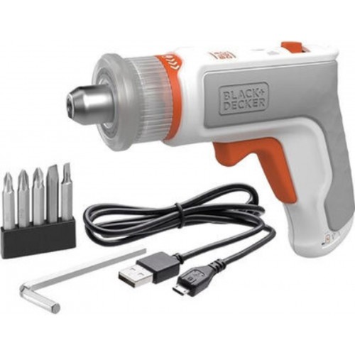 Black & Decker BCRTA01 Aku skrutkovač 3,6V/1,5Ah s upínacím skľučovadlom pre L kľúče 2-5mm