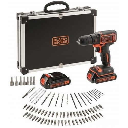 Black & Decker BDCDC18BAFC Aku vŕtačka (30Nm/18V/2x1,5Ah) + príslušenstvo Black & Decker BDCDC18BAFC Aku vŕtačka (30Nm/18V/2x1,5Ah) + príslušenstvo