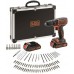 Black & Decker BDCDC18BAFC Aku vŕtačka (30Nm/18V/2x1,5Ah) + príslušenstvo