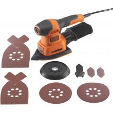 Black & Decker BEW200 Viacúčelová vibračná a excentrická multi brúska 200W 4v1