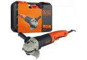 Black & Decker KG1202K Uhlová brúska (1200W/125mm) NVR vypínač, pozvoľný rozbeh, kufor