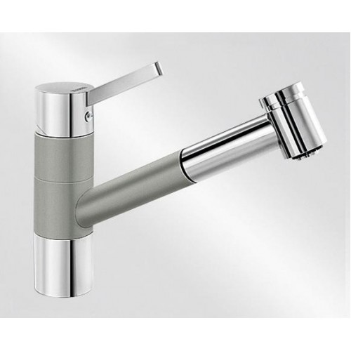 BLANCO TIVO-S drezová batéria perlovo sivá / chróm 520755