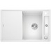BLANCO AXIA III 45 S SILGRANIT biela drez vpravo s excentrom prísl. sklo 523187
