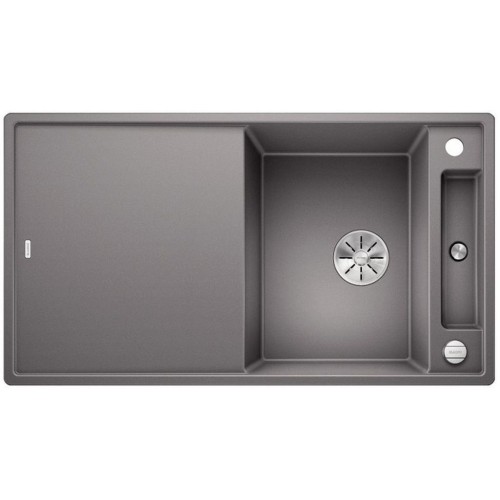BLANCO AXIA III 5 S-F IF silgranit aluminium drez vpravo s excentrom prísluš. drevo 523227