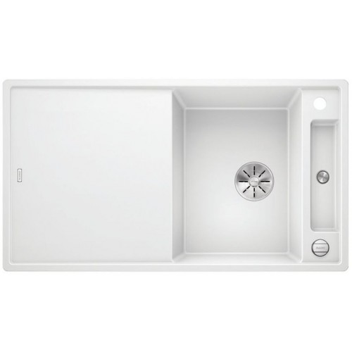 BLANCO AXIA III 5 S InFino silgranit biela drez vpravo s excentrom prísluš. drevo 523209