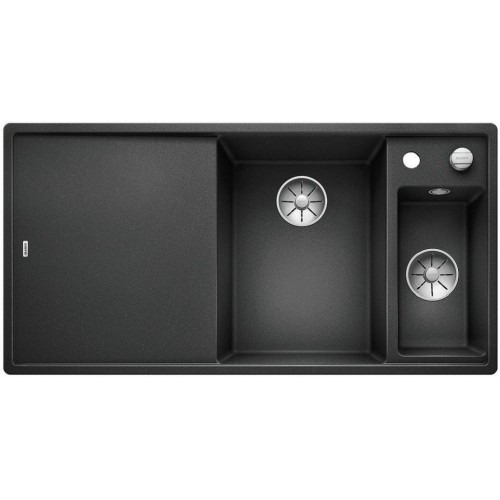 BLANCO AXIA III 6 S-F InFino SILGRANIT antracit sklen.deska drez vpravo s exc. 523489
