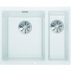 BLANCO SUBLINE 340/160 U InFino SILGRANIT biela bez tiahla drez vľavo 523552