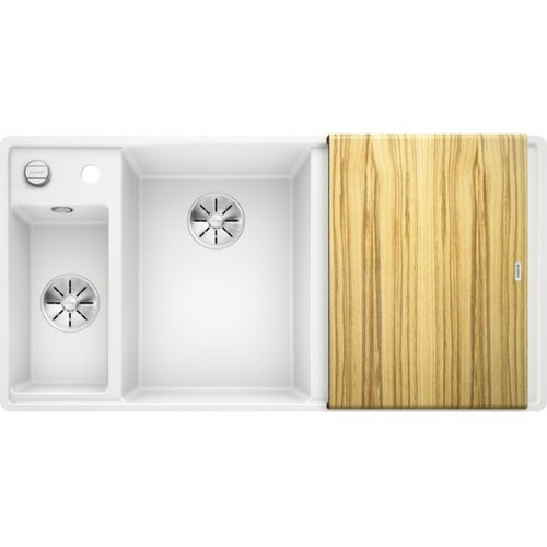 BLANCO Axia III 6 S-F Infino drez, s excentrom Silgranit, biela 524666 BLANCO Axia III 6 S-F Infino drez, s excentrom Silgranit, biela 524666