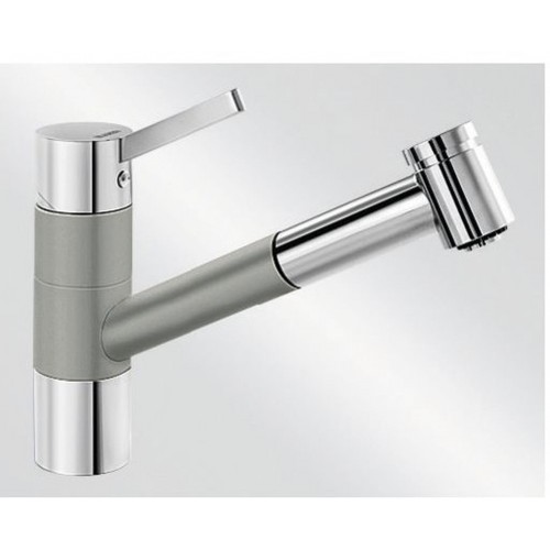 BLANCO Tivo - S drezová batéria SILGRANIT, beztlaková, perlovo sivá / chróm 520754 BLANCO Tivo - S drezová batéria SILGRANIT, beztlaková, perlovo sivá / chróm 520754