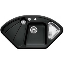 BLANCO Delta drez keramika PuraPlus čierna 512281