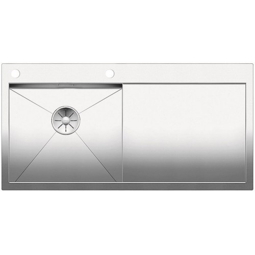 BLANCO Zerox 5 S-IF drez nerezový hodvábny lesk s tiahlom, vľavo 521628