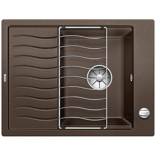 BLANCO Elon 45 S Infino drez, s excentrom Silgranit, kávová 524823
