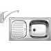 BLANCO set FLEX MINI drez nerez 780 x 435 mm + BRAVON batéria chróm