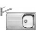 BLANCO set TIPO 45 S nerez prírodný lesk 860 x 500 mm + KANO-S batéria chróm